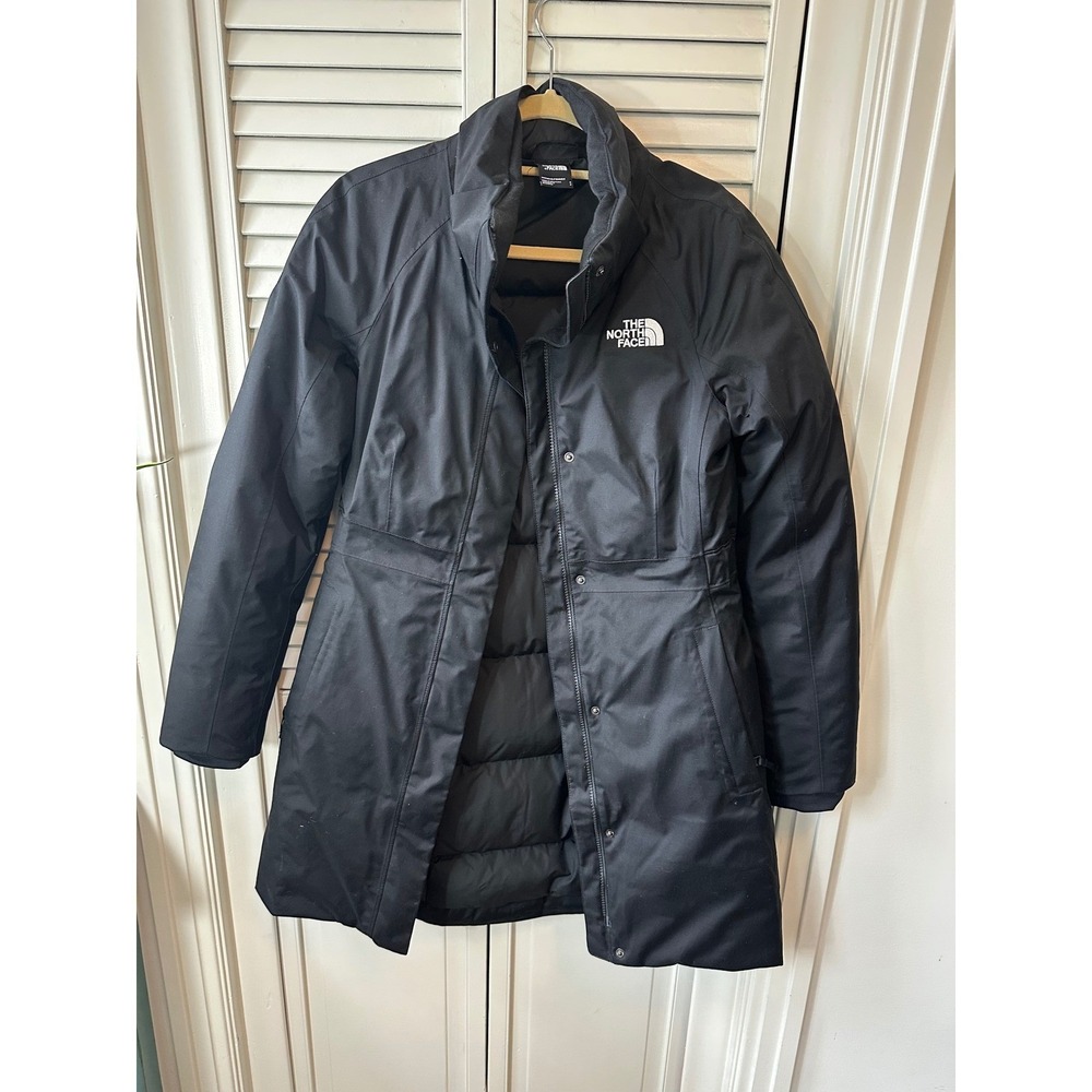 The North Face Arctic Parka Womens Small Black Down Insulated Jacket